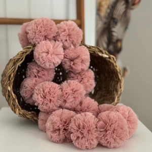 Pudra  Sıralı Ponpon Mini Ponpon
