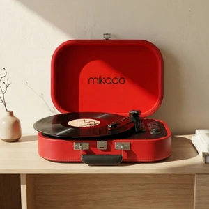 Nostalgia MN-101 Kırmızı USB + RCA + Bluetooth Destekli Müzik Kutusu