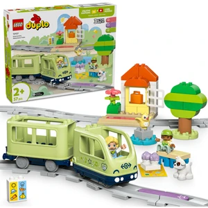 LEGO® DUPLO® Kasabası İnteraktif Macera Treni 10427 - Okul Öncesi Yaştaki Çocuklar için Eğitici Oyuncak Yapım Seti (57 Parça)