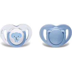 Silikon Emzik Mavi Fil 2'li 6 Ay+