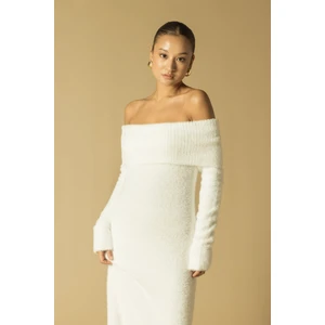 Madonna Yaka Triko Elbise