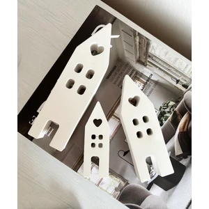 Violet Candle Decor 3’lü Ev Model Dekoratif Obje