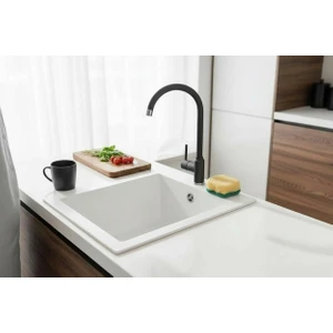 Hena Surface Granit Eviye Tek Gözlü Beyaz 51 x 41 Kuvars