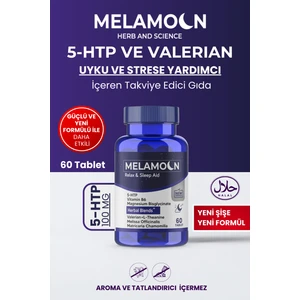5-HTP, ve Kediotu ekstresi, İçeren Uyku ve Strese Yardımcı, Takviye Edici Gıda 60 Tablet