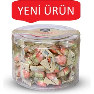 Karpuz-Çilek Aromalı Akide Şekeri Asetat Kutulu -500 gr