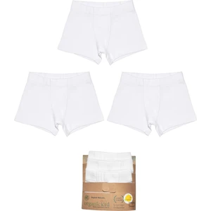 Basic Erkek Çocuk Beyaz İç Çamaşır Set 3'lü