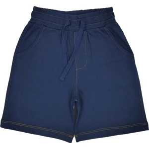 Denim Görünümlü Bebek Bermuda Şort