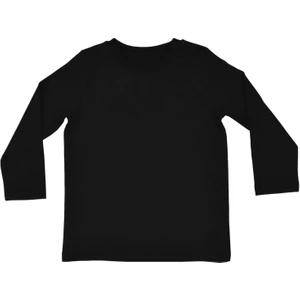 Basic Çocuk Siyah Uzun Kol T-Shirt