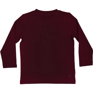 Basic Çocuk Bordo Uzun Kol T-Shirt