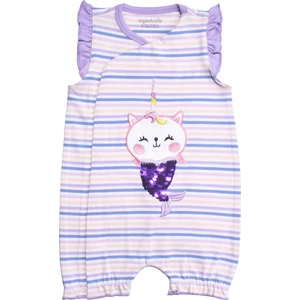 Merkitty Kız Bebek Çift Yönlü Pullu Kapri Tulum