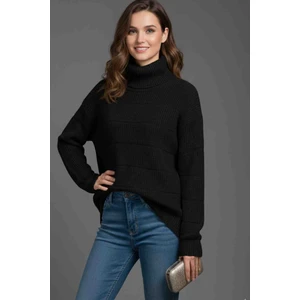 Geniş Boğazlı Trend Basıc Kazak