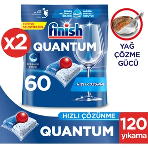 Quantum 120 Tablet Bulaşık Makinesi Deterjanı (60 x 2)