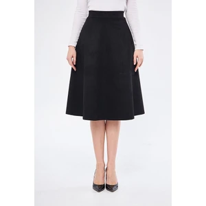 Midi Boy Süet Kiloş Etek