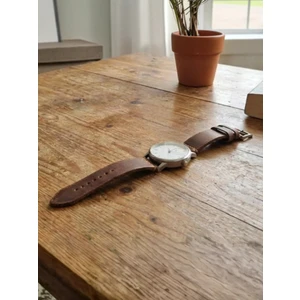 Lethos Leather Hakiki Deri Saat Kordonu - Tek Kat