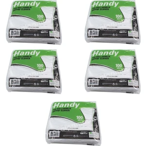 Handy Şeffaf Eldiven 100 Adet Poşet Eldiven 5 Paket