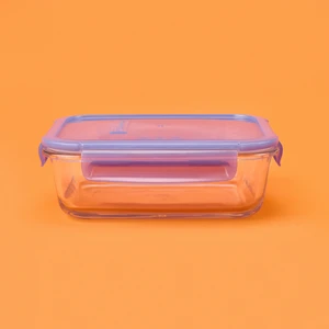 Lockie&lock Saklama Kabı - Şeffaf / Mavi - 1030 ml