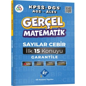 Kr Akademi Yayınları Gerçel Matematik Kpss Dgs Ags Ales Sayılar Cebir Ilk 15 Konuyu Garantile