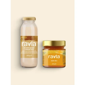 2'li Ürün - Badem İçeceği Konsantresi - 250g / Çiçek Balı - 250g