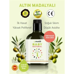 100 ml Organik Bebek Zeytinyağı Yüksek Polifenol Bebekler Için Sızma Soğuk Sıkım Zeytinyağı