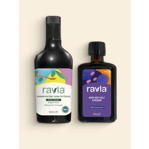 2'li Ürün - Mor Meyveli Karışım 330g / Meyvemsi Organik Erken Hasat Zeytinyağı – İçimlik 500 ml