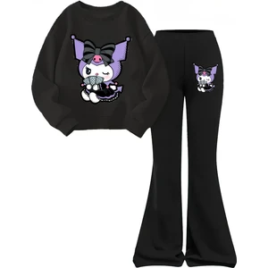 CC Collection Kuromi Baskılı Çocuk Ispanyol Paça 2'li Takım