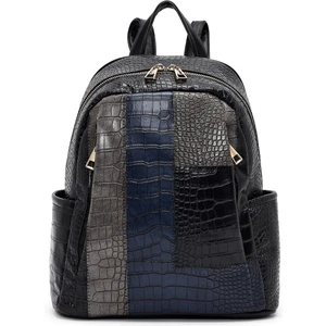 Kadın Siyah Desenli Sırt Çantası 25WBD264114