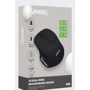 WD155 Dual Mode Şarjlı Kablosuz Mouse – Bluetooth + Usb, 2000 Dpı, Ergonomik