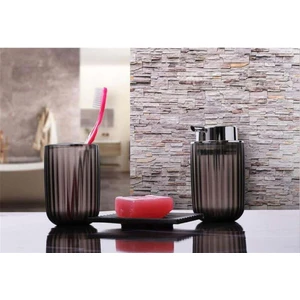 Polar 3 Lü Banyo Set Şeffaf Gri