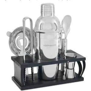 Kokteyl Seti 8 Parça Standlı Premium 304 Paslanmaz Çelik