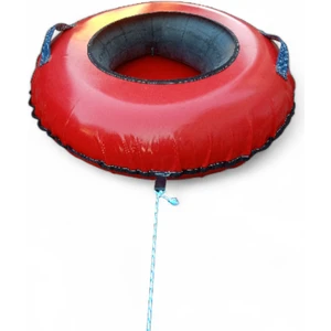 Şişme Kar Kızağı kırmızı orta boy