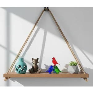 Halatlı Duvar Rafı Renkli 2