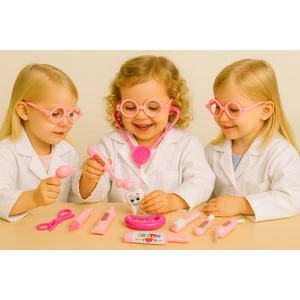 Doktor Oyun Seti Eğitici Oyuncak Pembe