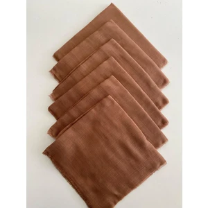 6 Adet Düz Renk Tülbent