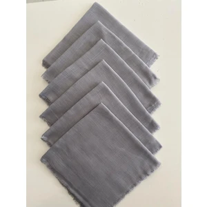 6 Adet Düz Renk Tülbent