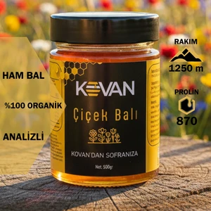 Doğal Kovan Ham Çiçek Balı - 500 Gr
