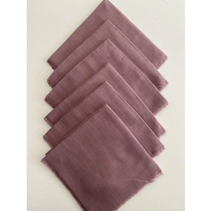 6 Adet Düz Renk Tülbent