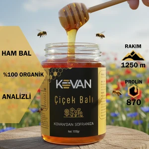 Doğal Kovan Ham Çiçek Balı - 1000 Gr