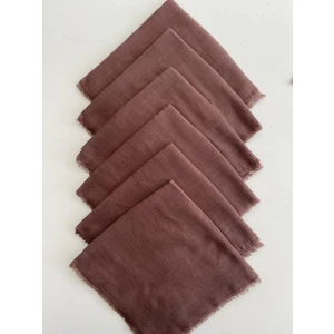 6 Adet Düz Renk Tülbent