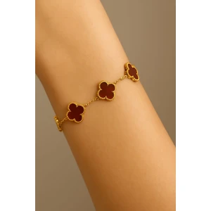 Edanın Takı Dünyası GEEN 316L Paslanmaz Çelik Yonca Bileklik