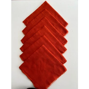 6 Adet Düz Renk Tülbent