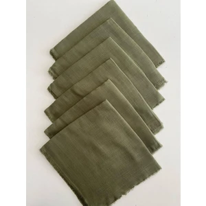 6 Adet Düz Renk Tülbent