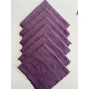 6 Adet Düz Renk Tülbent