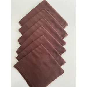 6 Adet Düz Renk Tülbent