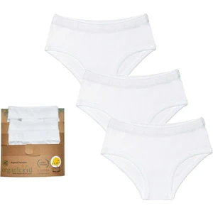 Basic Beyaz Kız Çocuk Iç Çamaşır Set 3'lü