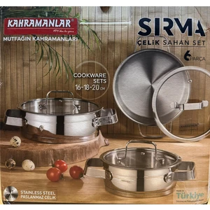 Omlet Seti  Sırma 6 Parça Sahan Seti