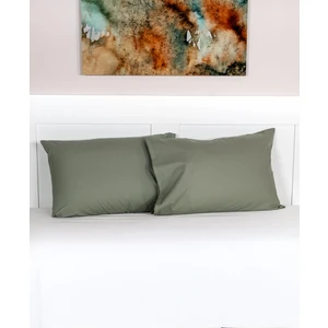 Cotton Collection 2'li Yastık Kılıfı Haki