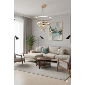 Çember Tek Top Gold Avize