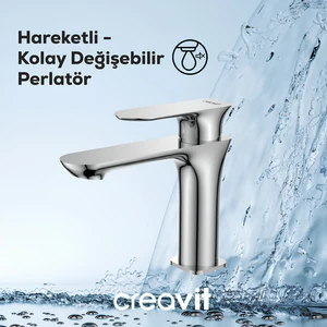 Pure Krom Lavabo Bataryası PR1500