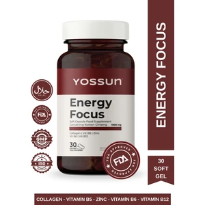 Energy Focus Kore Ginsengi İçeren Yumuşak Kapsül Takviye Edici Gıda
