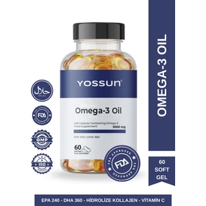 Omega-3 İçeren Yumuşak Kapsül Takviye Edici Gıda 60 Kapsül – Kalp ve Beyin Sağlığını Destekleyen Formül